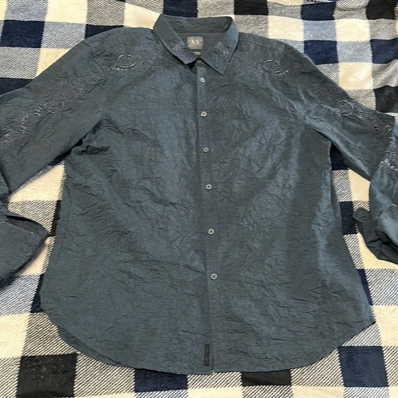 MENS armani exchange button shirt sz xl - Picture 1 of 7